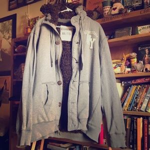 Aeropostale Men’s Faux Fur lined zip up jacket